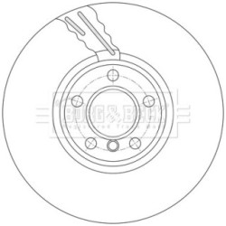 Brake Disc BORG & BECK BBD7003S OE Ref 34 11 6 898 729