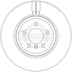 Brake Disc BORG & BECK BBD7005S OE Ref 34 11 6 775 277