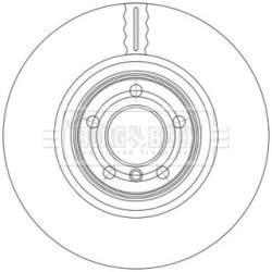 Brake Disc BORG & BECK BBD7010S OE Ref 34 20 6 898 719