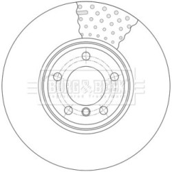 Brake Disc BORG & BECK BBD7011S OE Ref 34 11 6 792 223