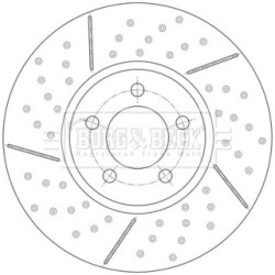 Brake Disc BORG & BECK BBD7012S OE Ref 34 11 6 797 602
