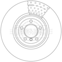 Brake Disc BORG & BECK BBD7013S OE Ref 34 10 6 797 606
