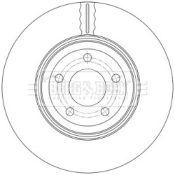 Brake Disc BORG & BECK BBD7014S OE Ref 34 20 6 894 382