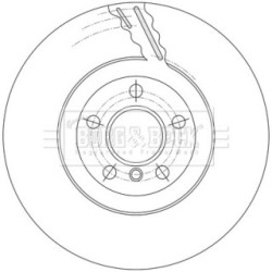 Brake Disc BORG & BECK BBD7015S OE Ref 34 21 6 882 245