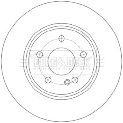 Brake Disc BORG & BECK BBD7019S OE Ref A 000 423 05 12
