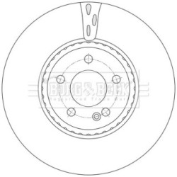Brake Disc BORG & BECK BBD7023S OE Ref A000 421 27 12