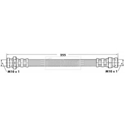 Brake Hose Pipe BORG & BECK BBH6049 OE Ref 5154085050 BORG & BECK