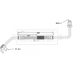 Brake Hose Pipe BORG & BECK BBH6178 OE Ref 6184722