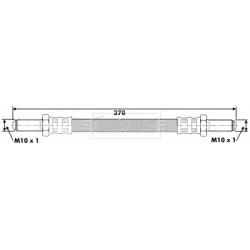 Brake Hose Pipe BORG & BECK BBH6247 OE Ref 212938