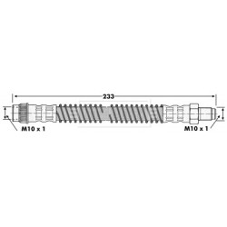 Brake Hose Pipe BORG & BECK BBH6277 OE Ref 4806.45