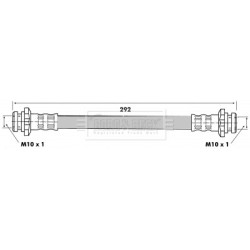 Brake Hose Pipe BORG & BECK BBH6306 OE Ref 4621040R00 BORG & BECK