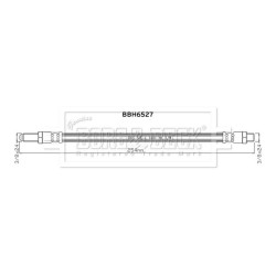 Brake Hose Pipe BORG & BECK BBH6527 OE Ref GBH159 BORG & BECK