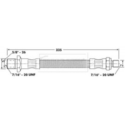 Clutch Hose BORG & BECK BBH6528 OE Ref GVP1001