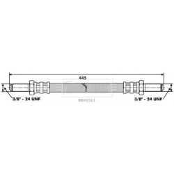 Brake Hose Pipe BORG & BECK BBH6561 OE Ref JLM9702 BORG & BECK
