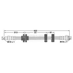 Brake Hose Pipe BORG & BECK BBH6719 OE Ref 71736926 BORG & BECK