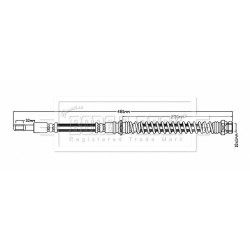 Brake Hose Pipe BORG & BECK BBH6814 OE Ref MB950308