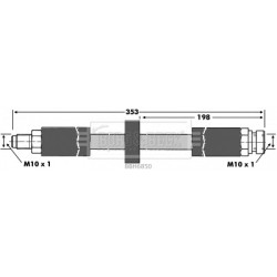 Brake Hose Pipe BORG & BECK BBH6850 OE Ref 4426508 BORG & BECK
