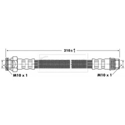 Brake Hose Pipe BORG & BECK BBH6903 OE Ref 4806.A1