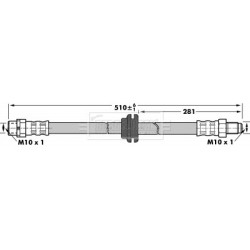 Brake Hose Pipe BORG & BECK BBH6924 OE Ref 34301166118 BORG & BECK