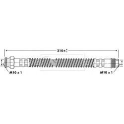Brake Hose Pipe BORG & BECK BBH6936 OE Ref 4806.C0