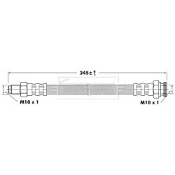 Brake Hose Pipe BORG & BECK BBH6950 OE Ref 82442878