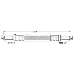 Brake Hose Pipe BORG & BECK BBH6976 OE Ref 6983011 BORG & BECK