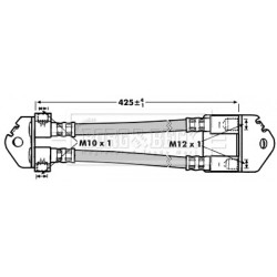 Brake Hose Pipe BORG & BECK BBH6999 OE Ref 4409342