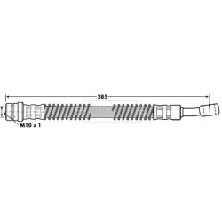 Brake Hose Pipe BORG & BECK BBH7015 OE Ref 5873102500