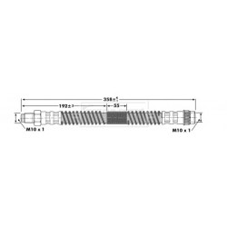 Brake Hose Pipe BORG & BECK BBH7133 OE Ref 8200667750