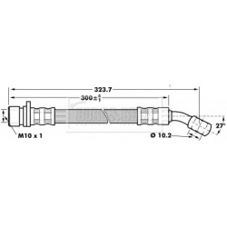 Brake Hose Pipe BORG & BECK BBH7184 OE Ref SHB100611 BORG & BECK
