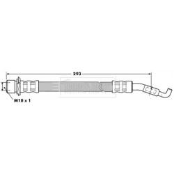 Brake Hose Pipe BORG & BECK BBH7215 OE Ref 9094702E85