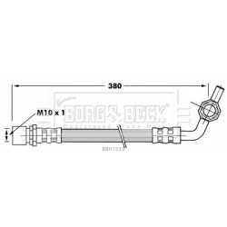 Brake Hose Pipe BORG & BECK BBH7233 OE Ref 9094702758