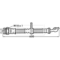 Brake Hose Pipe BORG & BECK BBH7245 OE Ref 9094702C54