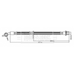 Brake Hose Pipe BORG & BECK BBH7269 OE Ref 9094702C94