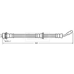 Brake Hose Pipe BORG & BECK BBH7351 OE Ref 9094702B85