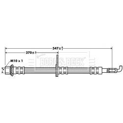 Brake Hose Pipe BORG & BECK BBH7387 OE Ref 9094702852