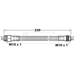 Brake Hose Pipe BORG & BECK BBH7531 OE Ref 4820G5