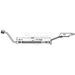 Brake Hose Pipe BORG & BECK BBH7551 OE Ref 4683790-AE