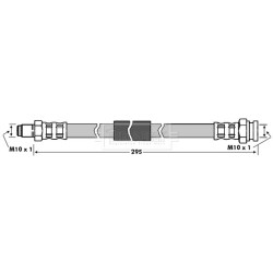 Brake Hose Pipe BORG & BECK BBH7568 OE Ref 51733731 BORG & BECK
