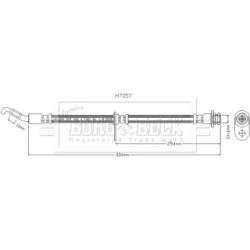 Brake Hose Pipe BORG & BECK BBH7768 OE Ref 51550-79J00