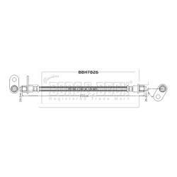 Brake Hose Pipe BORG & BECK BBH7826 OE Ref 4650B625
