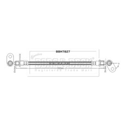 Brake Hose Pipe BORG & BECK BBH7827 OE Ref 4650B160 BORG & BECK