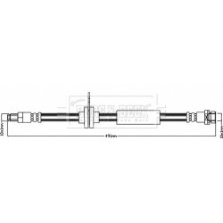Brake Hose Pipe BORG & BECK BBH7955 OE Ref 1806734