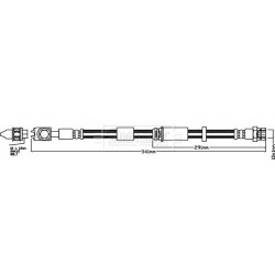 Brake Hose Pipe BORG & BECK BBH7957 OE Ref 1S0611701