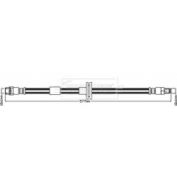 Brake Hose Pipe BORG & BECK BBH7992 OE Ref 34303414661