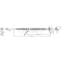 Brake Hose Pipe BORG & BECK BBH7999 OE Ref 58732-1K000