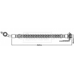 Brake Hose Pipe BORG & BECK BBH8001 OE Ref 58738-1D-000