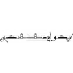 Brake Hose Pipe BORG & BECK BBH8013 OE Ref 52128096-AB BORG & BECK