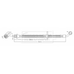 Brake Hose Pipe BORG & BECK BBH8026 OE Ref 01465-S6E-000 BORG & BECK
