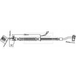 Brake Hose Pipe BORG & BECK BBH8031 OE Ref 58731-1J000